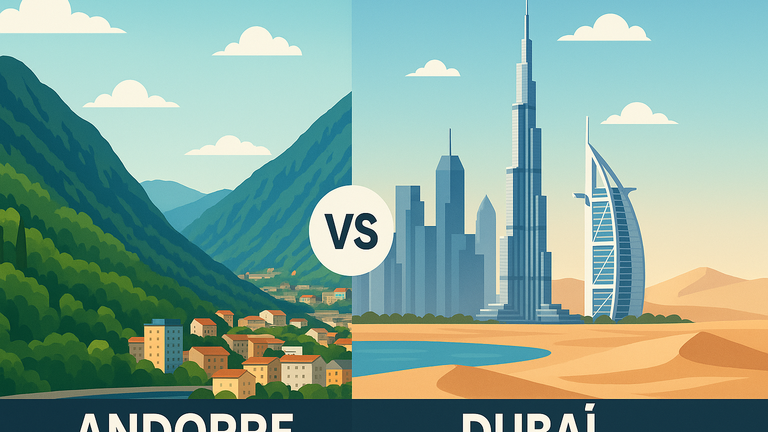 Andorre vs Dubaï : quelle destination choisir pour s’expatrier en 2025 ?