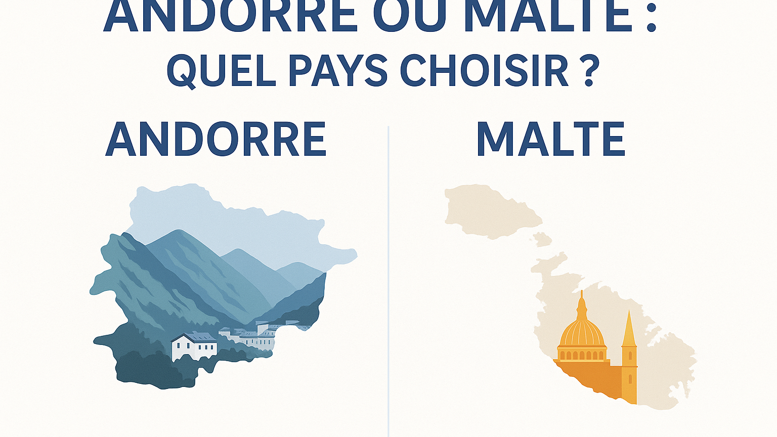 🌍 Andorre vs Malte : quel petit État choisir pour s’installer en Europe ?